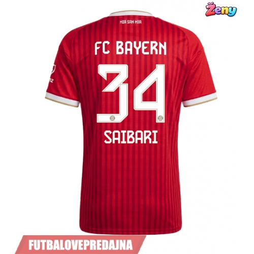 Lacne Ženy Futbalové dres Bayern Munich Ismael Saibari #34 2026-27 Krátky Rukáv - Domáci